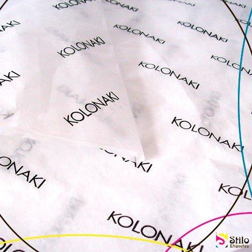 Papel de seda personalizado para roupas